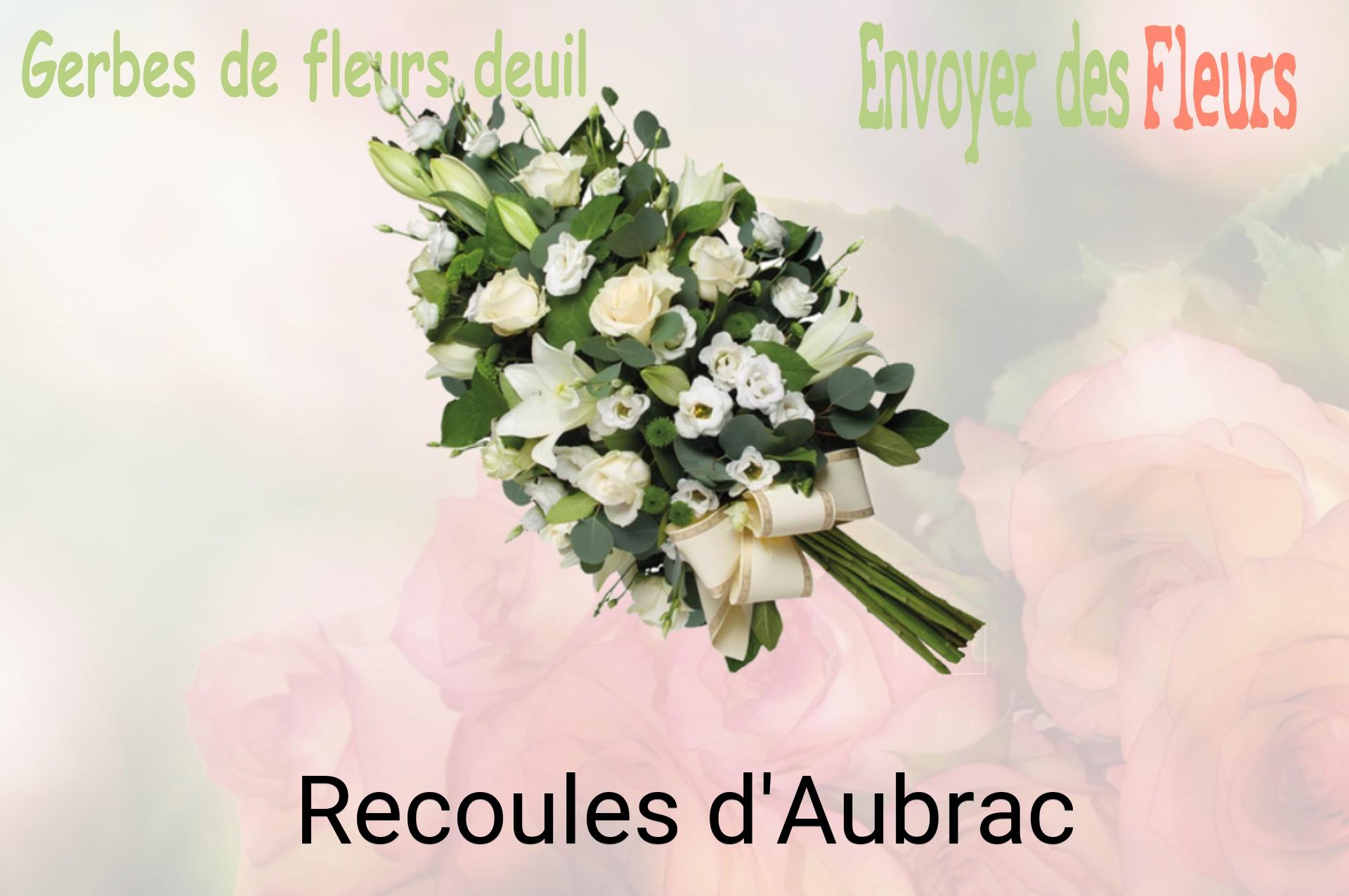 Gerbe de fleurs de deuil livrée à Recoules-d'Aubrac